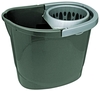 flink & sauber Putzeimer 12, 0 l Grau