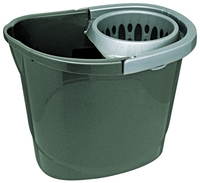 flink & sauber Putzeimer 12, 0 l Grau
