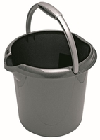 flink & sauber Putzeimer 5, 0 l Grau