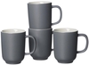 FliRt by R&B Kaffeetassen R&B Tasse Jasper grau 4 St. 0, 28 l