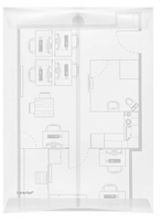 FolderSys Dokumententaschen Umlauft.Hochformat, transp.10St DIN A4 transparent glatt 0.2 mm