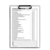 FolderSys Klemmbrett DIN A4 transparent
