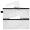 FolderSys Reißverschlussbeutel 4-Kammer-Reißverschlussbeut.A4 33.3 cm x 26 cm transparent