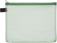 FolderSys Reißverschlussbeutel Reißverschlussbeutel,  A5 grün 24.4 cm x 19 cm grün
