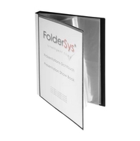 FolderSys Sichtbuch DIN A4 schwarz - 30 Hüllen