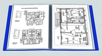 FolderSys Sichtbuch Sichtbücher,  40 Hüllen,  blau DIN A4 blau
