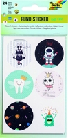 folia Aufkleber Sticker KIDS TIME 4 Bl 24 St verschiedene Motive