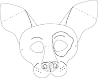 folia Bastelset folia Kindermasken Tiere sort. 23209