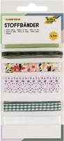 folia Geschenkbänder Flower Fields Grün