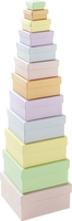 folia Geschenkboxen folia GeschenkboxPastell 12tlg keine Herstellerangaben - 14, 5 x 14, 0 x 7, 4 cm bunt
