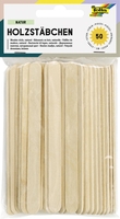 folia Holzstäbchen natur