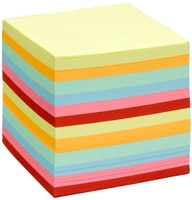 folia Notizzettel farbsortiert - 9, 0 x 9, 0 cm - ca. 700 Blatt