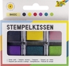 folia Stempelkissen folia Stempelkissenset basic 6x 2, 4 x 2, 4 cm Mehrfarbig