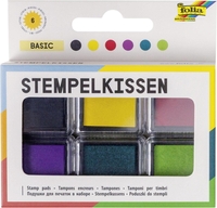 folia Stempelkissen folia Stempelkissenset basic 6x 2, 4 x 2, 4 cm Mehrfarbig