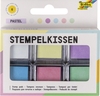 folia Stempelkissen folia Stempelkissenset pastell 6x 2, 4 x 2, 4 cm Mehrfarbig
