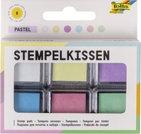 folia Stempelkissen folia Stempelkissenset pastell 6x 2, 4 x 2, 4 cm Mehrfarbig