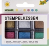 folia Stempelkissen folia Stempelkisseset metallic 6x 2, 4 x 2, 4 cm Mehrfarbig