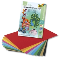 folia Tonpapier 10 Bl.Tonpapierblock A3 sort. 130 g/m²