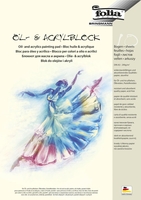 folia Zeichenblöcke folia Acrylmalblock 290g/qm A3 DIN A3 10 Blatt