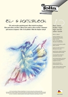 folia Zeichenblöcke folia Acrylmalblock A4 DIN A4 10 Blatt