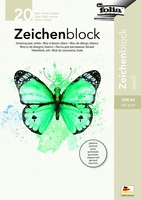 folia Zeichenblöcke Z-Block gek 140g DINA4 20Bl wß DIN A4 20 Blatt