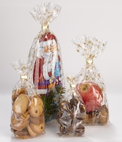 folia Zellglasbeutel Weihn. Zellglasb.115x190mm 10x 11, 5 x 18, 5 cm transparent mit Golddruck