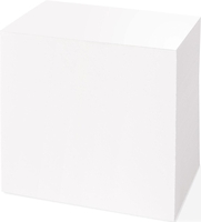 folia Zettelbox folia Notizbox/Stiftehalt.weiß transparent