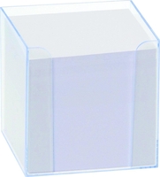folia Zettelbox Zettelbox transparent-blau transparent blau