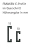 FRANKEN Etikettenhalter Magnet-Etikettentr.10x50 20st. Braun