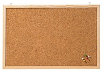 FRANKEN Pinnwand 80, 0 x 60, 0 cm Kork braun