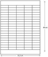FRANKEN Stecktafeln Franken Plantafel 5träg.20fäch 31, 5 x 49, 0 cm 5 - Fach