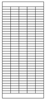 FRANKEN Stecktafeln Franken Plantafel 5träg, 35fäch 31, 5 x 78, 3 cm 5 - Fach