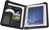 GENIE Ringbuchmappe Genie Schreibmappe Exclusive DIN A4 Schwarz