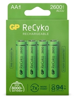 GP Akkus GP ReCyko+ 4 Akkus AA 2600 mAh Mignon AA 1.2 V