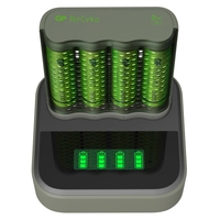 GP USB-Akku-Ladegerät inkl. Akkus GP Docking Station inkl. 4x AA