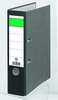 Grüner Balken Ordner 8 cm DIN A4 Karton schwarz marmoriert