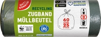 GUT&GÜNSTIG Müllbeutel RECYCLING 60, 0 l Schwarz