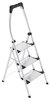 Hailo Klapptritt Klapptritt-Leiter 3 Stufen 74 cm 3 Stufen alu