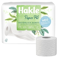 Hakle Toilettenpapier Hakle Toi-Papier Pur 4Ro 4lg 4-lagig