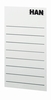 HAN Beschriftungsetikette Rückenschild F.Stehsammler 8st 6, 5 x 10, 4 cm weiß