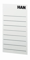 HAN Beschriftungsetikette Rückenschild F.Stehsammler 8st 6, 5 x 10, 4 cm weiß
