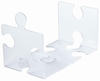 HAN Buchstützen Han Buchstütze Puzzle klar2St. 12, 3 x 14, 2 x 17, 1 cm transparent