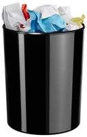 HAN Papierkörbe Papierkorb Elegance 20l schwar 20, 0 l Schwarz