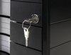 HAN Schubladenboxen HAN Impuls 3Schübe+Schloß schw 1018-13 DIN C4 28, 0 x 36, 7 x 23, 5 cm