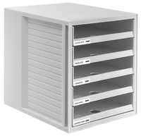 HAN Schubladenboxen Han Schrank-Set lichtgrau 1401-11 DIN C4 27, 5 x 33, 0 x 32, 0 cm