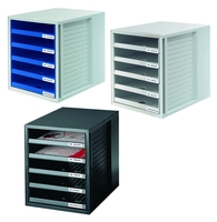 HAN Schubladenboxen Han Schrank-Set schwarz 1401-13 DIN C4 27, 5 x 33, 0 x 32, 0 cm