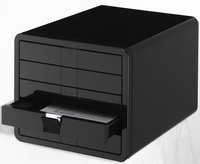 HAN Schubladenboxen Han Schubladenbox Ibox schwarz 1551-13 DIN C4 29, 5 x 35, 5 x 24, 7 cm