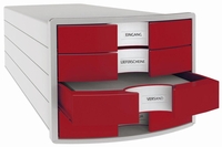 HAN Schubladenboxen Schubladenbox Impuls rot 1012-17 DIN C4 29, 4 x 36, 8 x 23, 5 cm