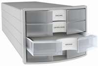 HAN Schubladenboxen Schubladenbox "Impuls", klar 1012-63 DIN C4 29, 4 x 36, 8 x 23, 5 cm