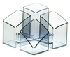 HAN Stiftehalter Köcher Scala grau-transparent 12, 5 x 12, 5 x 10, 0 cm Grau